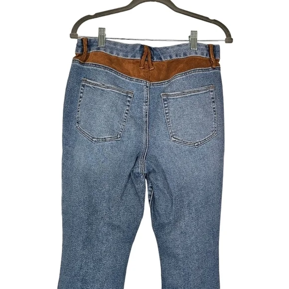 Good American Skinny Suede Jeans in Indigo 10/30 - Picture 12 of 12